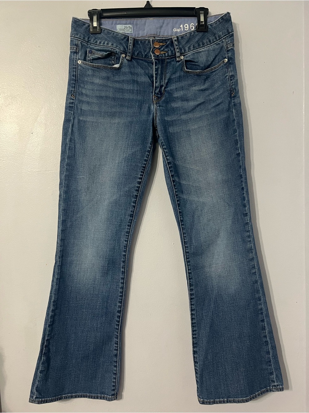VTG GAP 1969 Jeans Women's 29/8a Blue Y2K Low Rise Bootcut